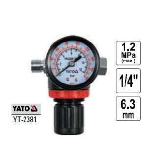 Valva cu reductie presiune + manometru, Yato YT-2381