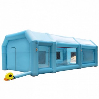 Vevor CQZPNJB8M220V3LOGV2 Cabina de vopsit, gonflabila, Vevor, 2 x suflante, 330/950W, dimensiune exterioara 8 x 4 x 3 m 