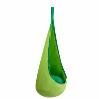 Vevor DCYLSBFB0000YYUC6V9 Scaun hamac pentru copii, Verde, max 54 kg, Ã¸70x70x160 cm, Lumini led in 4 culori, accesorii prindere