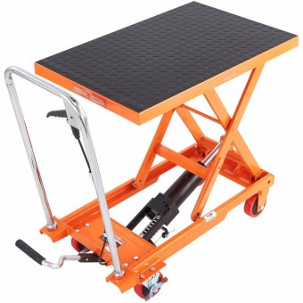 Vevor DJYYSJPTCCS4EL7SHV0 Carucior hidraulic cu platforma 700 x 450 mm, Vevor max 230 kg, Inaltime ridicare 220-720 mm