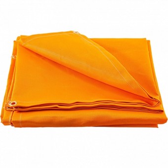 Vevor HT8X10JS000000001V0 Perdea sudura impotriva scanteilor Vevor 305x305 cm, fibra de sticla, fara cadru, portocalie, inele de agatare