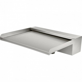 Vevor PQSBJPSSQ3209FAMUV0 Cascada dreptunghiulara pentru piscina, Inox, Latime lama apa 30 cm, dimensiune 30 x 26 x 8 cm