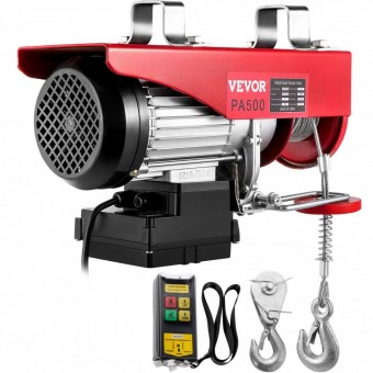 Vevor YKGSS1100220V17KOV2 Electropalan Vevor 1020 W, Telecomanda Wi-FI, Inaltime max de ridicare 6/12 m, viteza 12 m/min, capacitate 250/500 kg