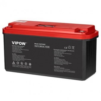Vipow LEC-BAT0497 Acumulator lifepo4 12v 200ah bluetooth vipow
