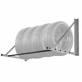 VivaTechnix BGSLTJKDKDJ3PDEVOV0 Suport de perete pliabil pentru 4 anvelope R14-R20 inch, Reglabil in latime 812-1219 mm, max 136 kg