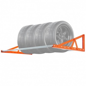 VivaTechnix BGSLTJKDKDJ3ZQN92V0 Suport de perete pentru 4 anvelope R14-R20 inch, Reglabil in latime 787-1440 mm, max 181 kg
