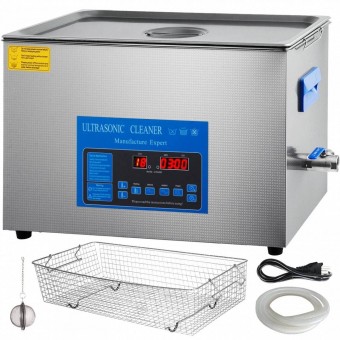 VivaTechnix BPQXJ22L000000001V2 Aparat de curatat cu ultrasunete, Capacitate 22 l, 200W, frecventa ultra-inalta 40 kHz, Inox, 0-80â„ƒ, 8 traductoare