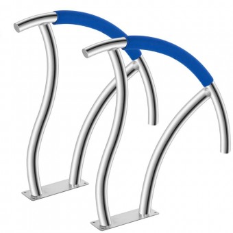 VivaTechnix BXGY30X302PCSXI6UV0 Set 2 Balustrade pentru piscine din Inox, Vivatechnix dimensiune 76.2 x 76.2 cm, Capacitate 170 kg