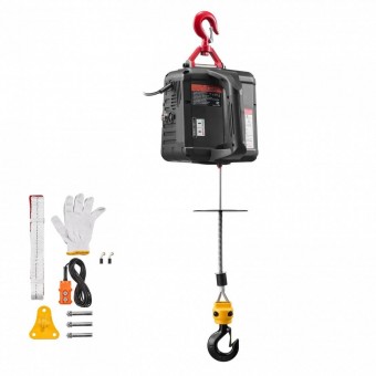 VivaTechnix CGGGKBXSDDHL73MQ6001V2 Electropalan portabil cu telecomanda 2 in 1, Orizontal/Vertical, 1500W, max 500 kg, Inaltime 7.6 m, Viteza 5 m/min