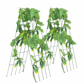 VivaTechnix HGPJTXCZAXJ3JSUXXV0 Set 2 spaliere pentru castraveti, plante agatatoare, 100x80, Pliabil
