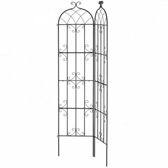 VivaTechnix HPJHX2JTH87W13N5YV0 Set 2 suporturi pentru plante agatatoare, 51 x 180 cm, Otel, Diametru teava 10 mm