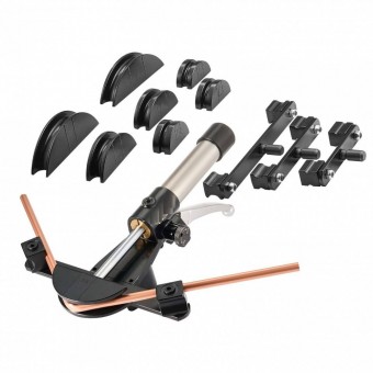 VivaTechnix JLSDWGJYYKZXRKMPF001V0 Dispozitiv de indoit tevi cupru si aluminiu, 6-22 mm, Unghi maxim de Ã®ndoire 90Â°, 7 matrite, sistem hidraulic