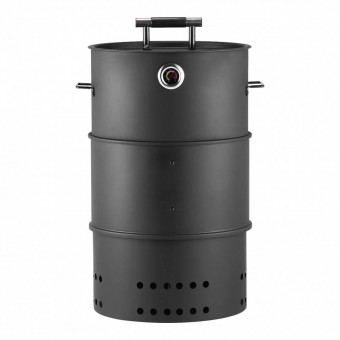 VivaTechnix MTYXLYTGS185KKVVN001V0 Gratar vertical cu afumatoare 4 in 1, Diametru 47 cm, Otel, Afisaj temperatura 10-400 â„ƒ