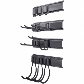 VivaTechnix QMGJ600LBS64RPCCIV0 Set 4 organizatoare unelte, Otel, carlige incluse, max 270 kg, 1628 x 260 x 270 mm