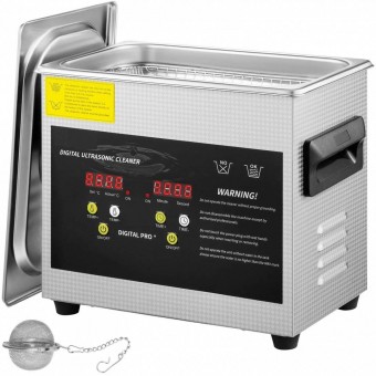 VivaTechnix QXJ3LCSB-200W0001V2 Aparat de curatat cu ultrasunete, Capacitate 3 l, 200W, frecventa ultra-inalta 40 kHz, Inox, 0-80â„ƒ
