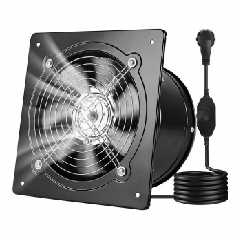 VivaTechnix SDKZTFS10INCUA4K9001V2 Ventilator evacuare pentru spatii comerciale, Regulator viteza, Otel, 50 W, 1678 mÂ³/h, diametru 254 mm