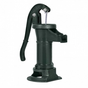 VivaTechnix SDYSBBTZTSL0G0J6M001V0 Cismea manuala pentru gradina, Antic Verde, Adancime max 7.6 m, Fonta/Otel carbon, 230 x 180 x 400 mm