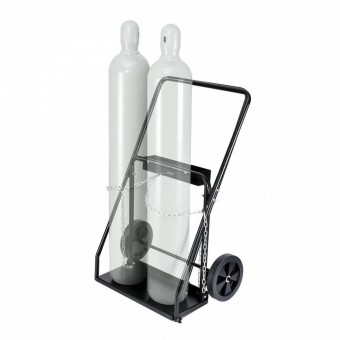 VivaTechnix SGC440LBS10ICQ7EUV0 Carucior transport 2 butelii pentru sudura, 2 x roti, max 200 kg, 500 x 720 x 1120 mm, otel