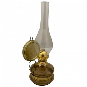 VivaTechnix TR-1003M Lampa cu gaz lampant Vivatechnix Classic TR-1003M, rezervor sticla, oglinda metal, Maro