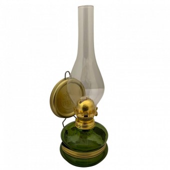 VivaTechnix TR-1003V Lampa cu gaz lampant Vivatechnix Classic TR-1003V, rezervor sticla, oglinda metal, Verde