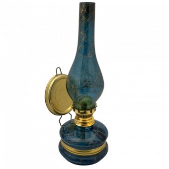 VivaTechnix TR-1004A Lampa cu gaz lampant Vivatechnix Colour TR-1004A, rezervor sticla, oglinda metal, Albastru