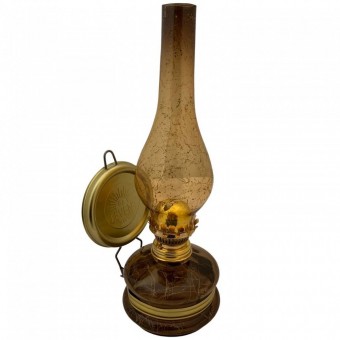 VivaTechnix TR-1004M Lampa cu gaz lampant Vivatechnix Colour TR-1004M, rezervor sticla, oglinda metal, Maro