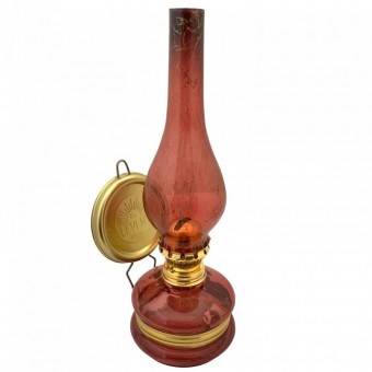 VivaTechnix TR-1004R Lampa cu gaz lampant Vivatechnix Colour TR-1004R, rezervor sticla, oglinda metal, Rosu