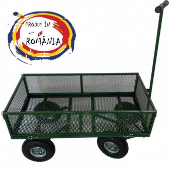 VivaTechnix VMD-1007 Carucior de gradina Vivatechnix VMD-1007, roti gonflabile, 1100X500X550mm, max.300Kg, 100L