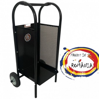 VivaTechnix VMD-1019 Carucior pentru transportat si depozitat lemne Vivatechnix VMD-1019, max 40 Kg, Negru