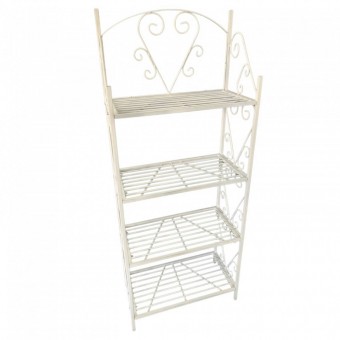 VivaTechnix VMD-1060 Suport pentru flori Vivatechnix VMD-1060 Alb, 60x30x155 cm, 3 polite, demontabil