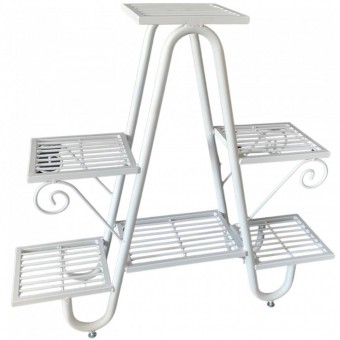 VivaTechnix VMD-1065 Suport pentru flori Vivatechnix VMD-1065, Alb, 81x22x77 cm, 5 polite