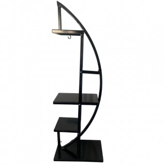 VivaTechnix VMD-1071 Suport pentru flori Vivatechnix VMD-1071 Arcade, Negru, 50x30x150 cm, 4 polite, demontabil