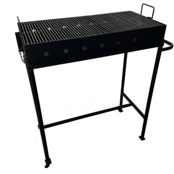 VivaTechnix VMD-1090/ Gratar metalic pentru gradina, Vivatechnix Traditional, picioare detasabile, 80x40x95 cm