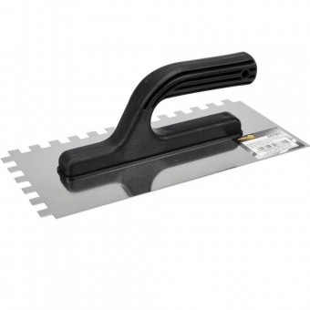 VOREL 06781 Gletiera inox crestata, 130x280 mm, dimensiune dinti 10x10 mm