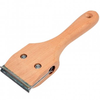VOREL 06860 Rascheta dubla cu maner din lemn Vorel 06860, latime 60mm, maner lemn