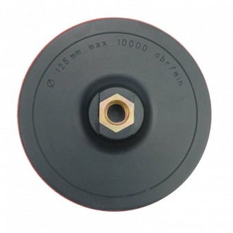 VOREL 08315 Suport disc abraziv pentru polizor unghiular, fixare tip Velcro, 125mm, Vorel 08315