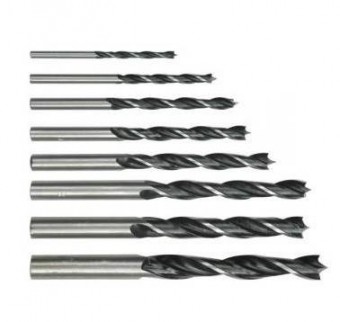 VOREL 22380 Set 8 burghie pentru lemn Vorel, 3-10mm