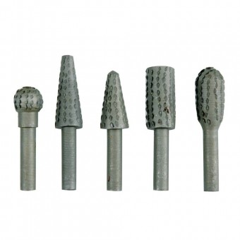 VOREL 25450 Set accesorii pentru slefuit si polizat Vorel 25450, 5 buc, cu tija 