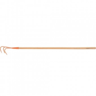 VOREL 35705 Cultivator cu 3 dinti din metal si coada lunga din lemn, lungime 138 cm