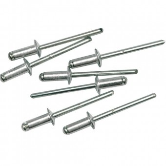 VOREL 70490 Set 50 pop nituri din aluminiu, Vorel 70490, lungime 9.6 mm, diametru 4.8 mm