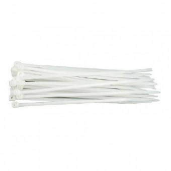 VOREL 73888 Coliere din plastic 500X8mmX50buc, alb, Vorel 73888