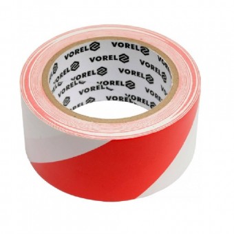 VOREL 75230 Banda adeziva de avertizare, bicolora, 44mmX33m, Vorel 75230
