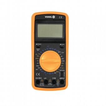 VOREL 81775 Multimetru digital universal afisaj LCD regalabil