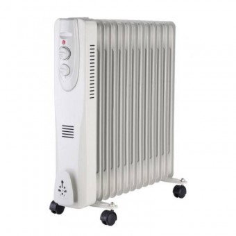 Well HTR-OIL02-2500/13-WL Radiator electric cu ulei Well 13 elementi, 1000/1500/2500W, Alb, portabil
