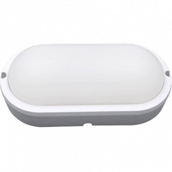 Well LEDBHON-1812-WL Aplica ovala pentru exterior, Well 12W, LED, diametru 180mm, 4000K, 900 lm, IP65