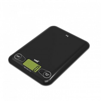 Well SCALE-KTC-CHEFBK-WL Cantar digital de bucatarie Well, maxim 3 kG, negru
