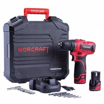 Worcraft sk-113113 Surubelnita electrica cu 2 acumulatori Worcraft CD-12LiA, 2xLi-ion 1.3Ah, valiza si accesorii