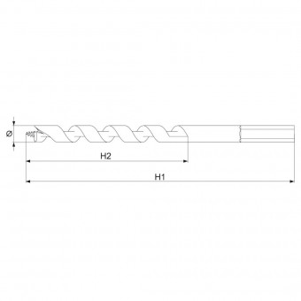 Worcraft YT-3285 Burghiu elicoidal pentru lemn 26x400mm, Yato YT-3285