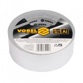 YATO  75141 Banda aluminiu, Vorel latime 48 mm, lungime 50 m
