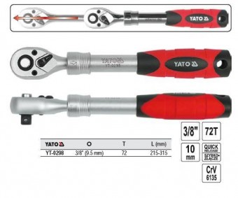 YATO YT-0298 ANTRENOR TELESCOPIC CU CLICHET / ANTRENOR PT BITI 3/8